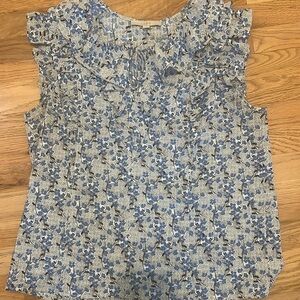 Loft ruffle tank blouse